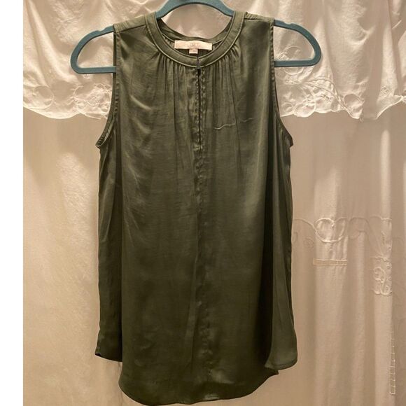 Loft Sleeveless Scoop Neck Pullover Tank Top Women Size S - Picture 2 of 6